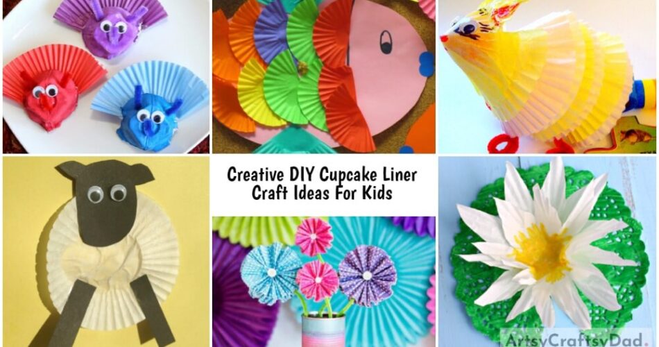 Creative DIY Cupcake Liner Craft Ideas For Kids