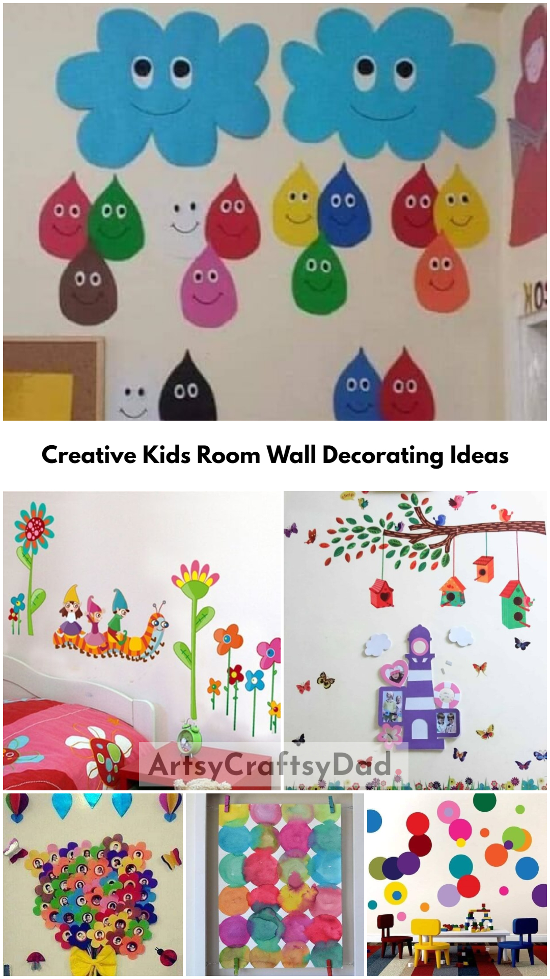Creative Kids Room Wall Decorating Ideas Using Recycled Materials
