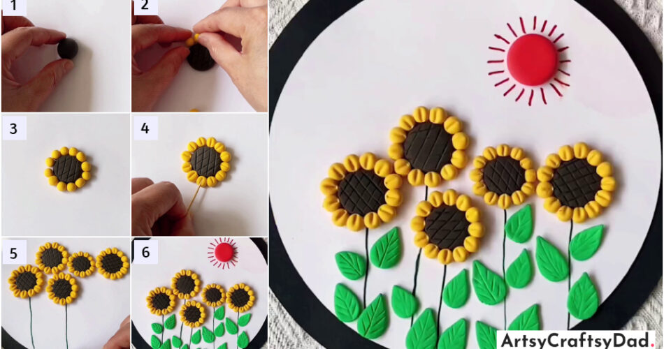Delightful Sunflower Clay Craft Tutorial For Beginners