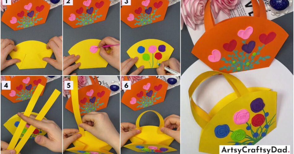 DIY Origami Paper Bag Craft Tutorial For Kids