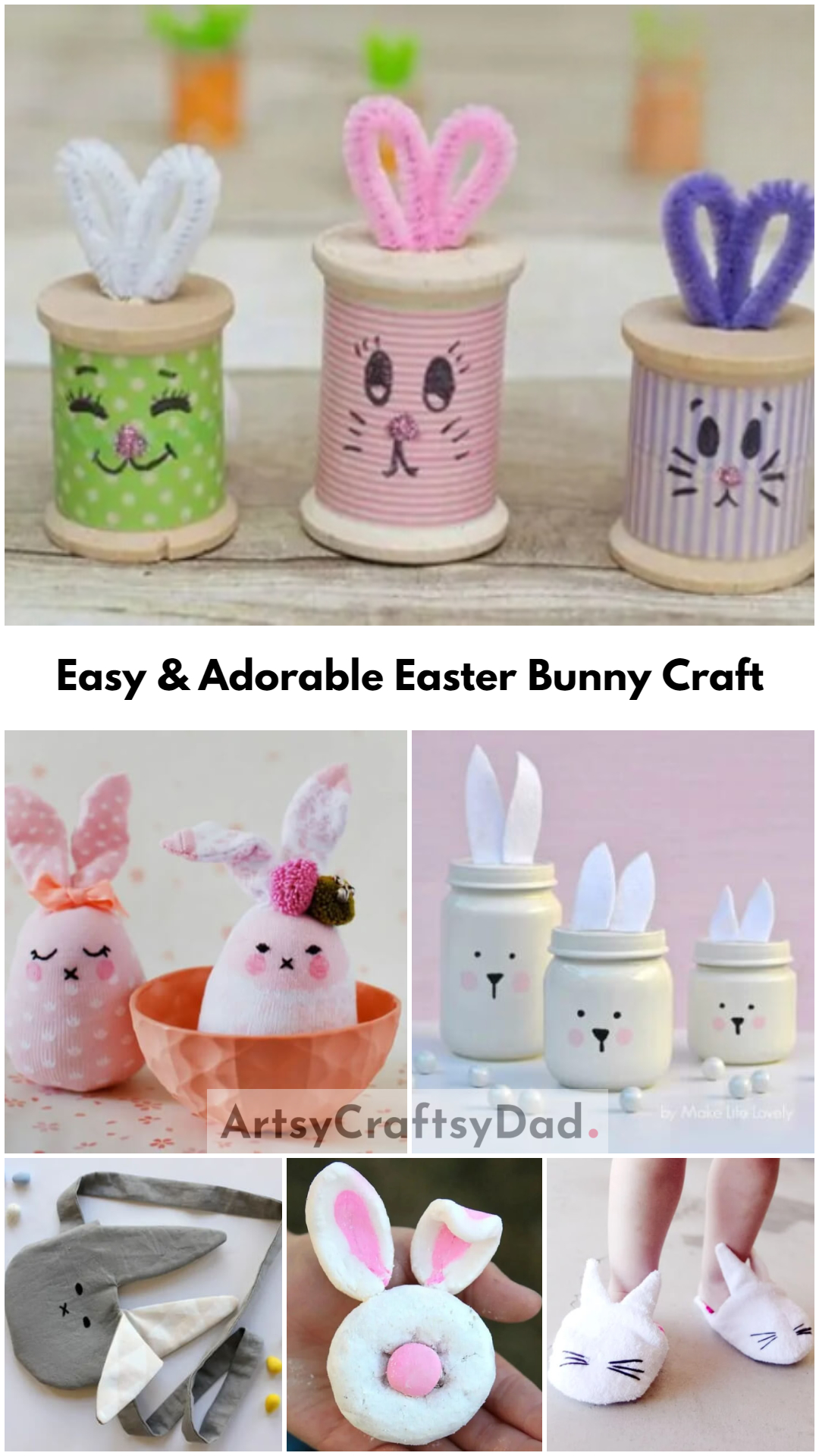 Easy & Adorable Easter Bunny Craft For Kids