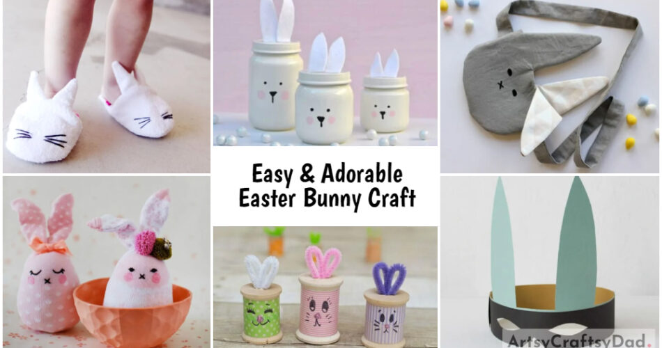 Easy & Adorable Easter Bunny Craft For Kids