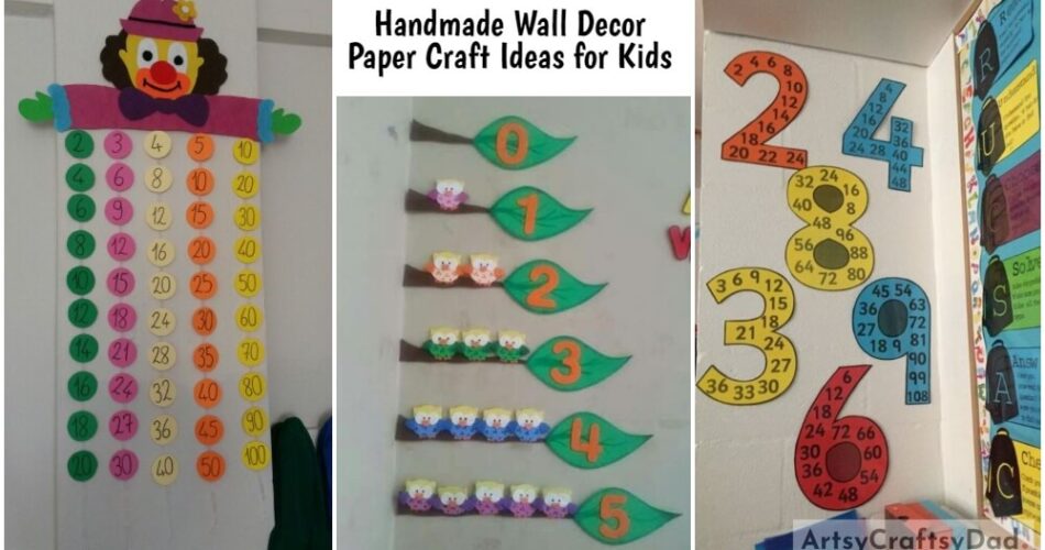 Handmade Wall Decoration Paper Craft Ideas For Classroom