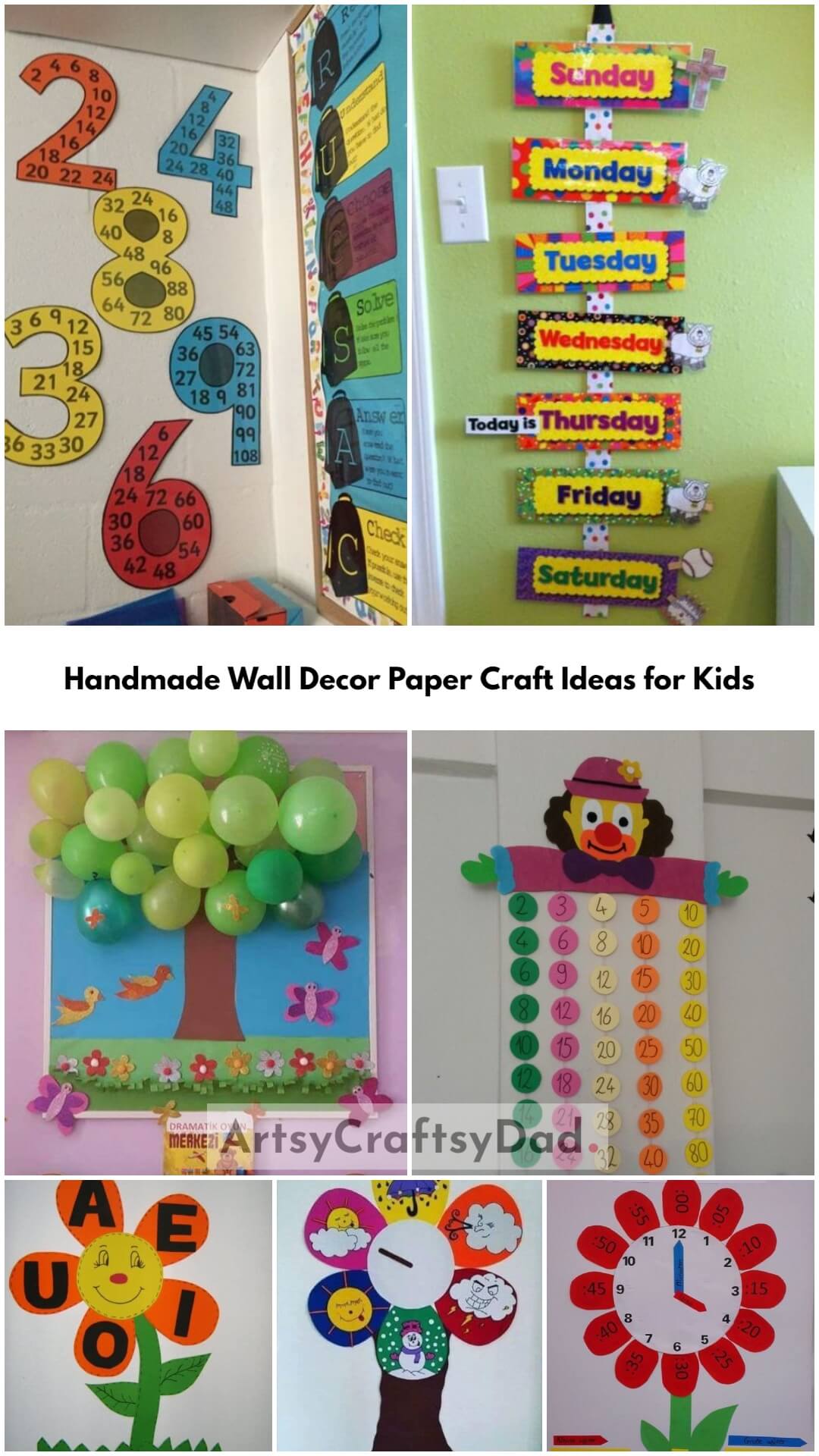 Handmade Wall Decoration Paper Craft Ideas For Classroom