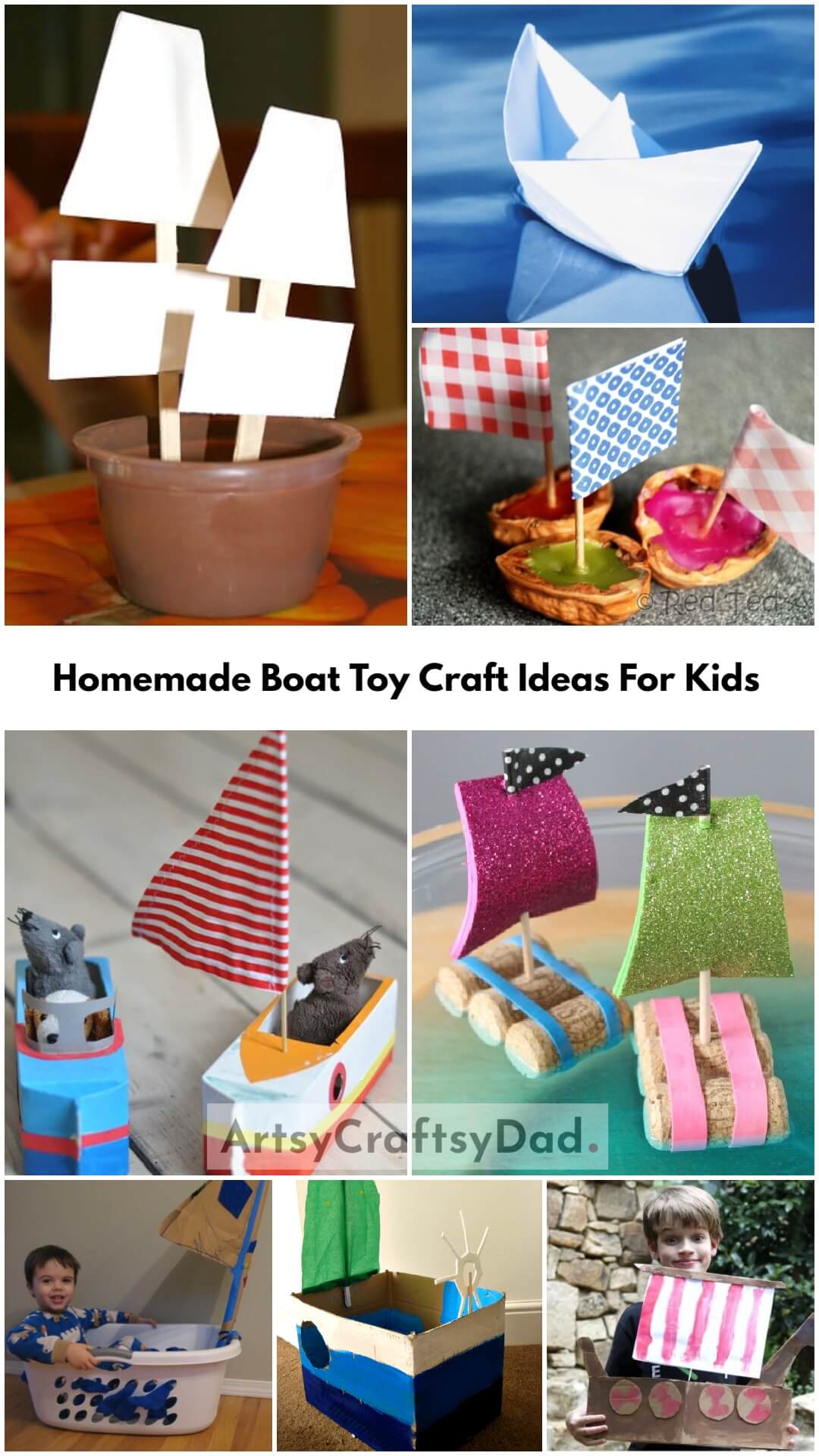 Homemade Boat Toy Craft Ideas For Kids