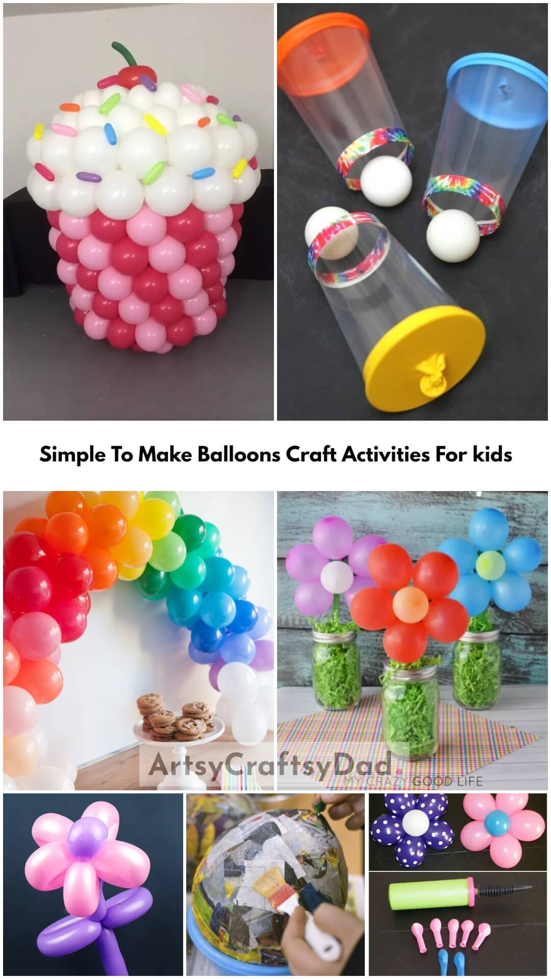 Simple To Make Balloons Craft Activities For kids