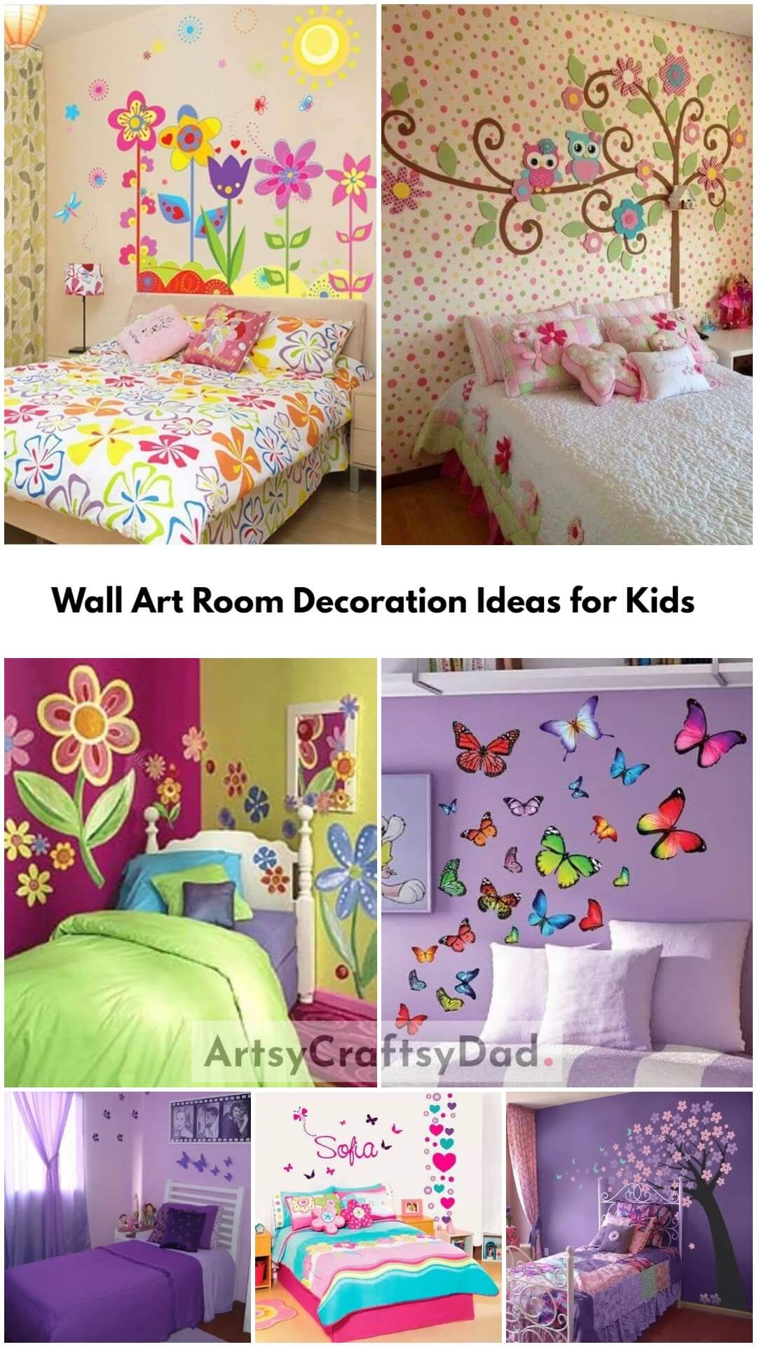  Beautiful Wall Art Room Decoration Ideas for Kids 