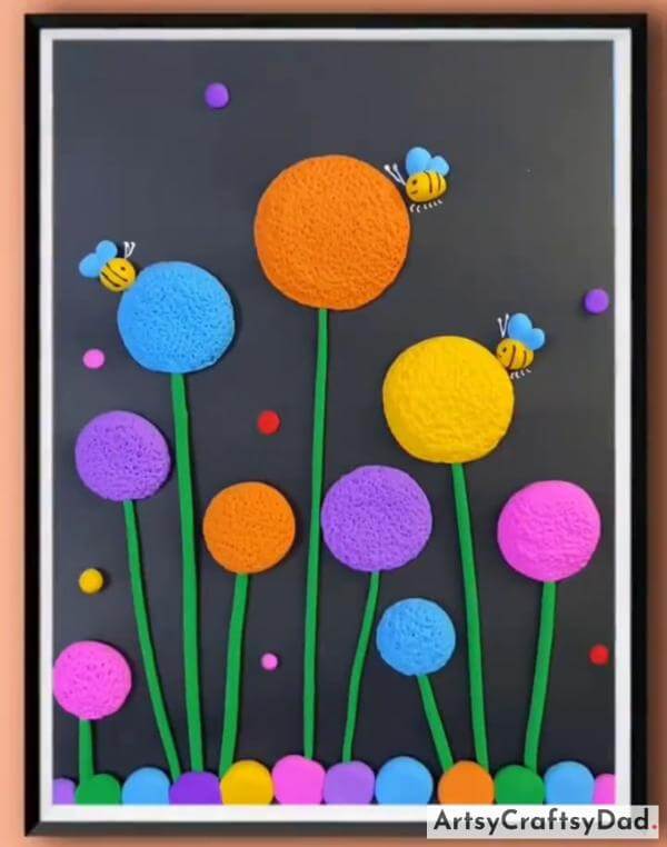 A Colorful Clay Card Ideas for Kids