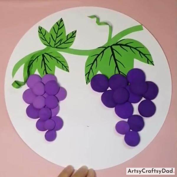 Amazing Grapes Clay Craft Idea for Kindergarteners 