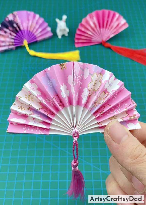 Amazing Origami Paper Fan Craft Idea for Children 
