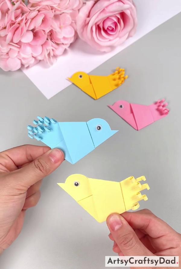 Amazing Paper Birds Craft Idea For Younger Ones
