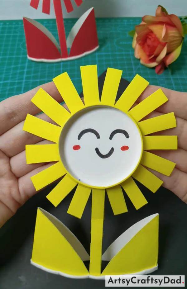 Amazing Sunflower Paper Cup Craft Idea For Little Ones 