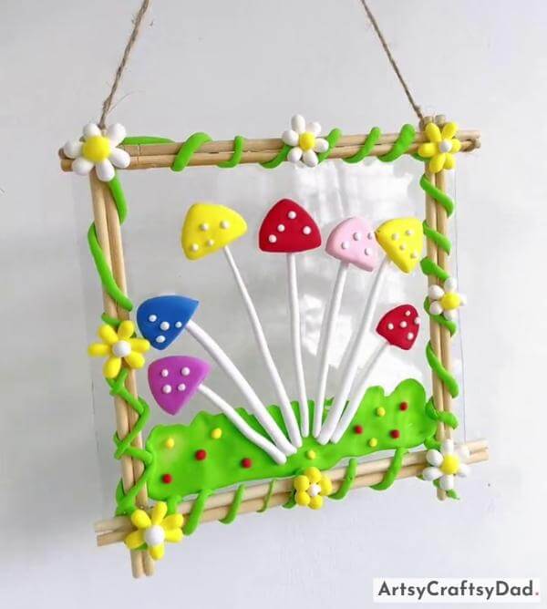 Beautiful Clay Wall Hanging Craft for Children 