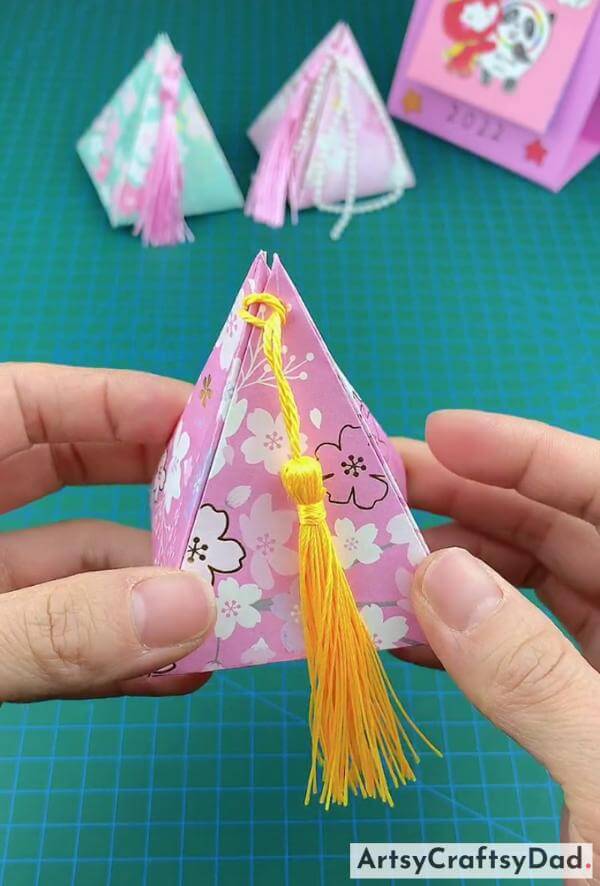 Beautiful Origami Gift Box Craft Idea for Children 