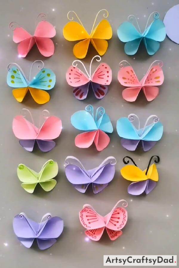 Beautiful Paper Butterfly Decoration Craft For Little Ones