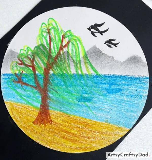 Creative Tree Painting Art for Kids 