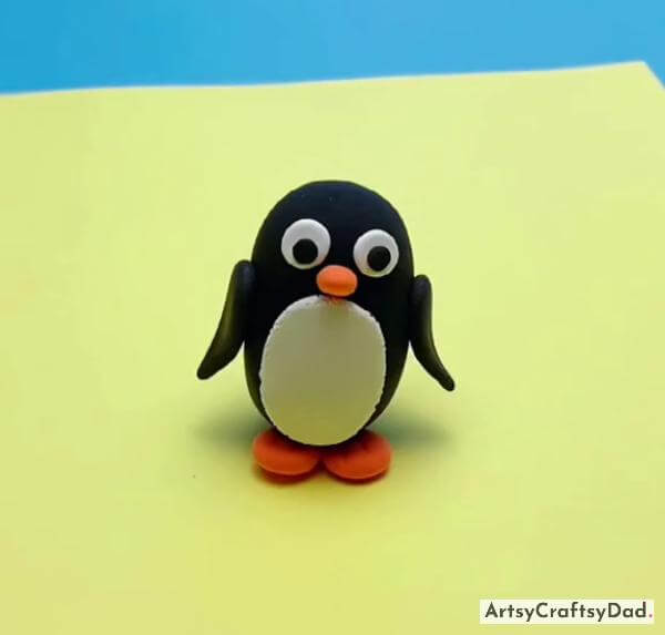 Cute Air Dry Clay Penguin Art Ideas for Kids 