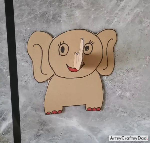 Cute Elephant Craft Idea For Kids Using Cardboard
