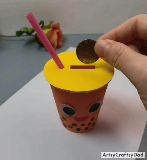 Easy To Make Paper Mug With Straw For Kids