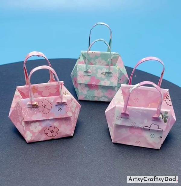 Handmade Paper Bags Craft Idea For Kids 