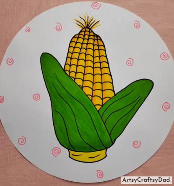 Homemade Corn Drawing Ideas for Kids 