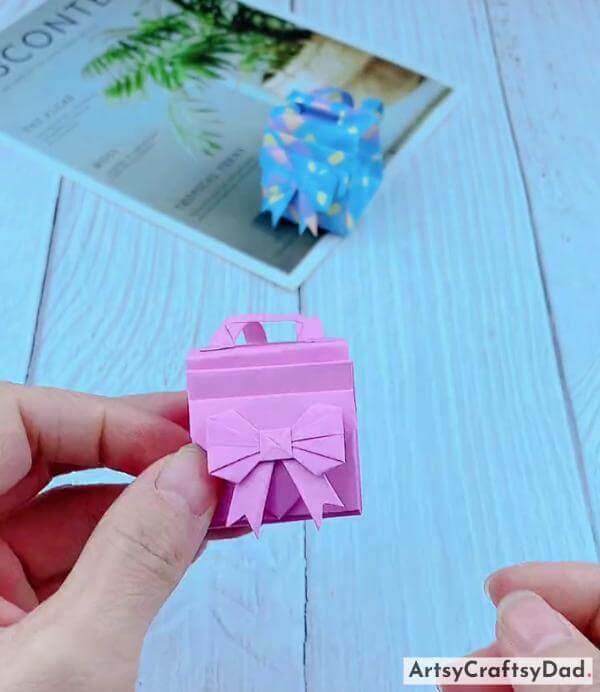 How to Make Paper Origami Backpack Craft For Kids 