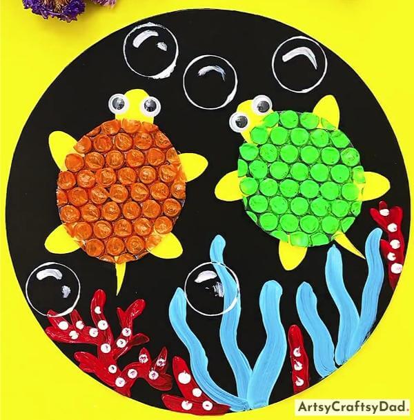 Creative Bubble Turtle Craft For Kids