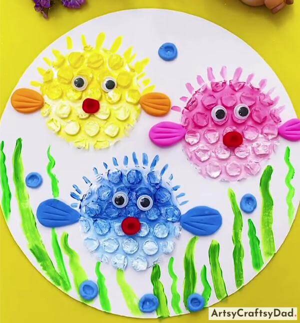 Cute Bubble Fish Face Craft Ideas For Kids