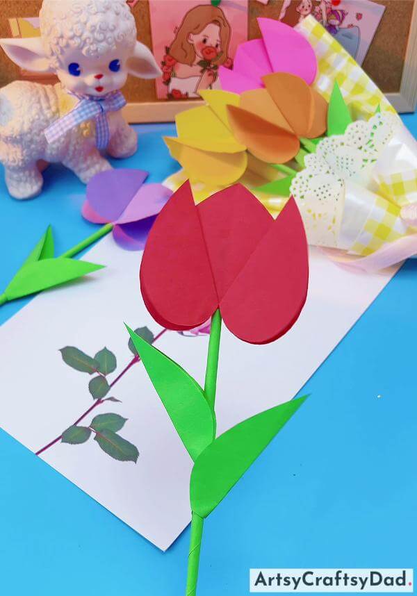 Handmade Paper Flower Craft For Beginners