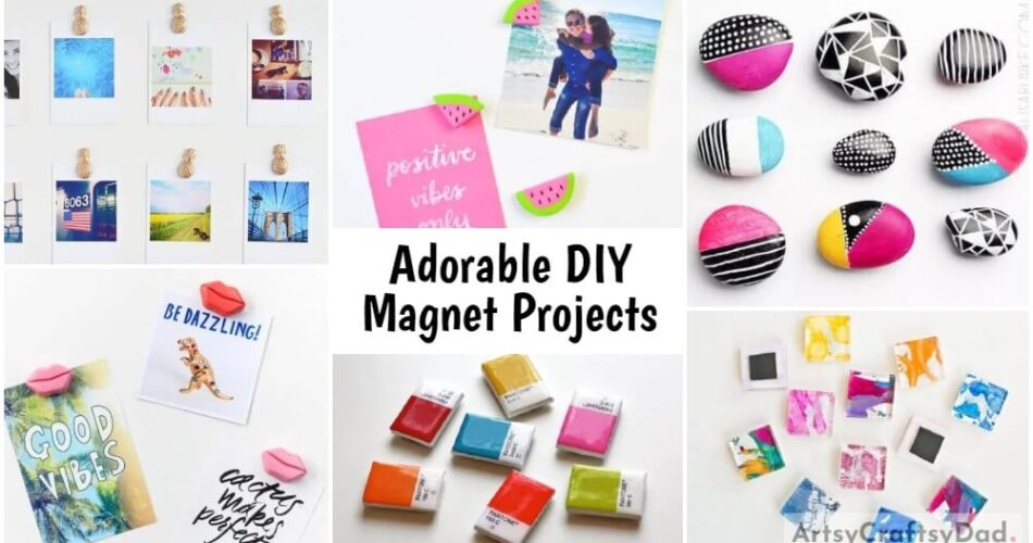 Adorable DIY Magnet Projects You Can Stick On Your Fridge