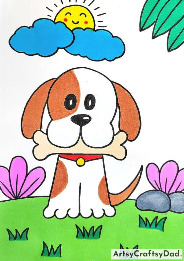 Adorable Dog Drawing Activities For Kids