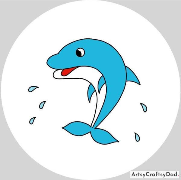Amazing Dolphin Drawing Art Ideas For Kids