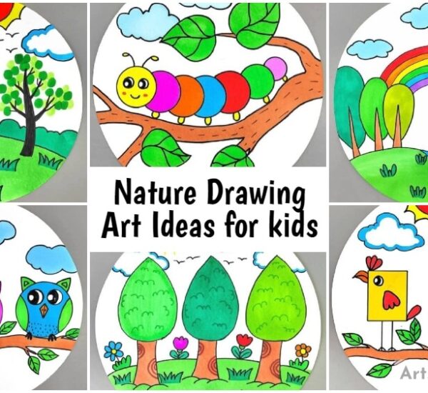 Awesome Nature Drawing Art Ideas for kids