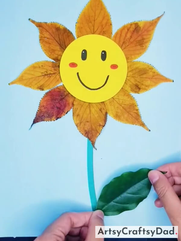 Pasting The Green Leaves