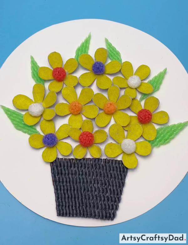 Beautiful Clay Flower Bouquet Craft for Kids 