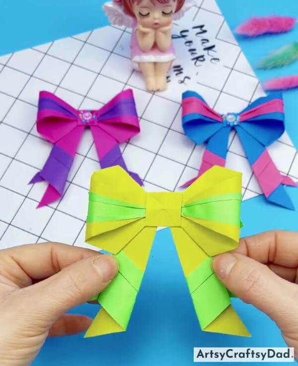 Beautiful Paper Bow Craft Ideas For Kids