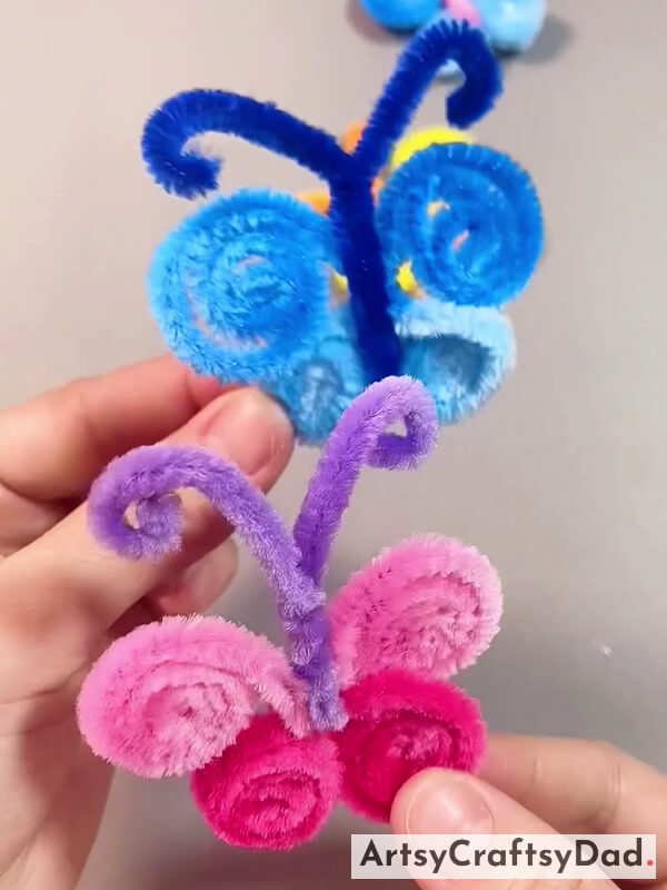 Congratulations! Your Beautiful Pipe Cleaner Butterfly Craft Is Ready.