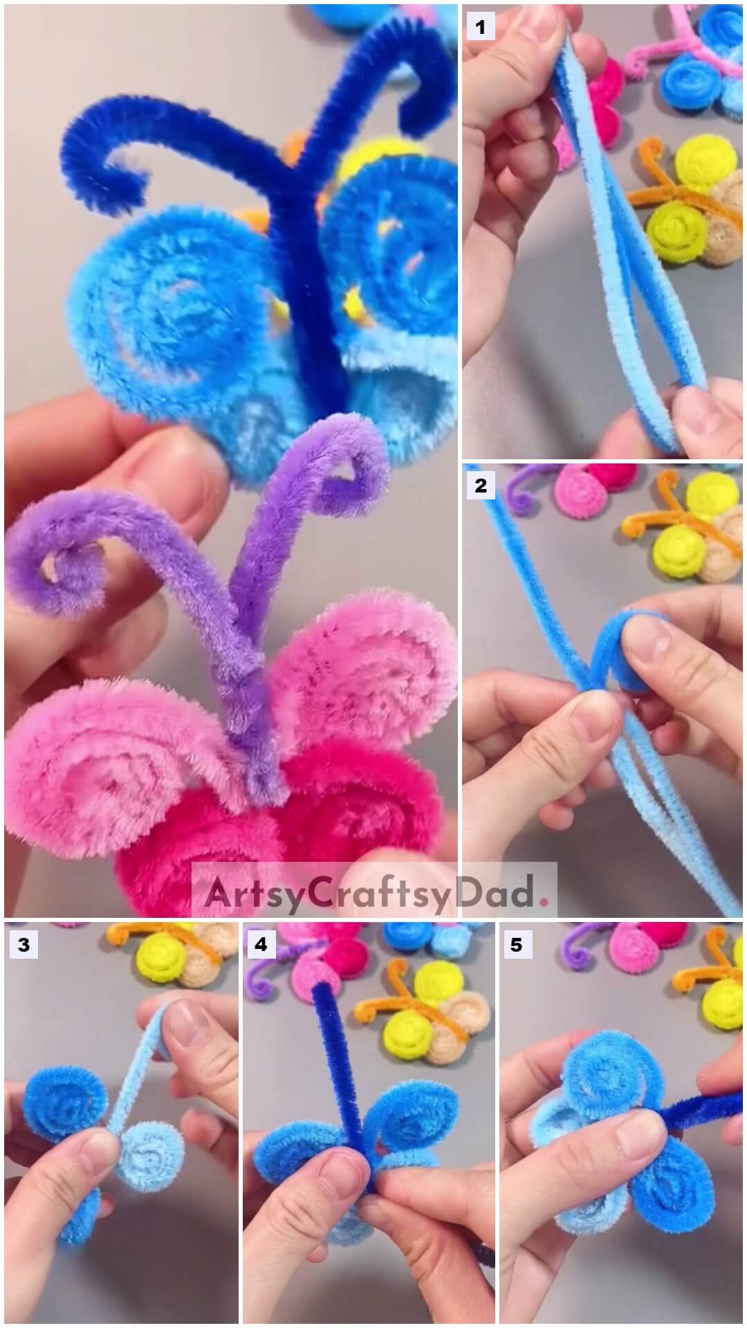 pipe-cleaner-butterfly-craft-tutorial