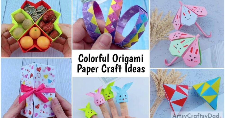 Colorful Origami Paper Craft Ideas for Kids