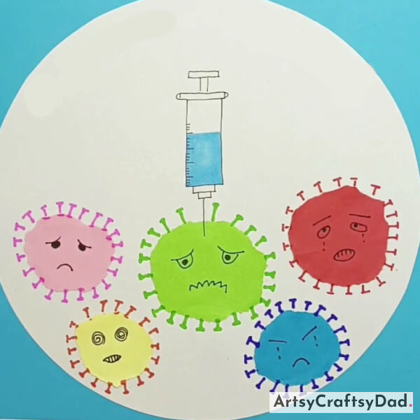 Congratulations! Your Colorful Paper & Drawing Kill Virus Art Is Ready.