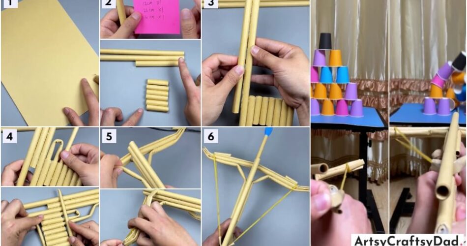 Creative Bamboo Crossbow Craft Activity Tutorial For Kids