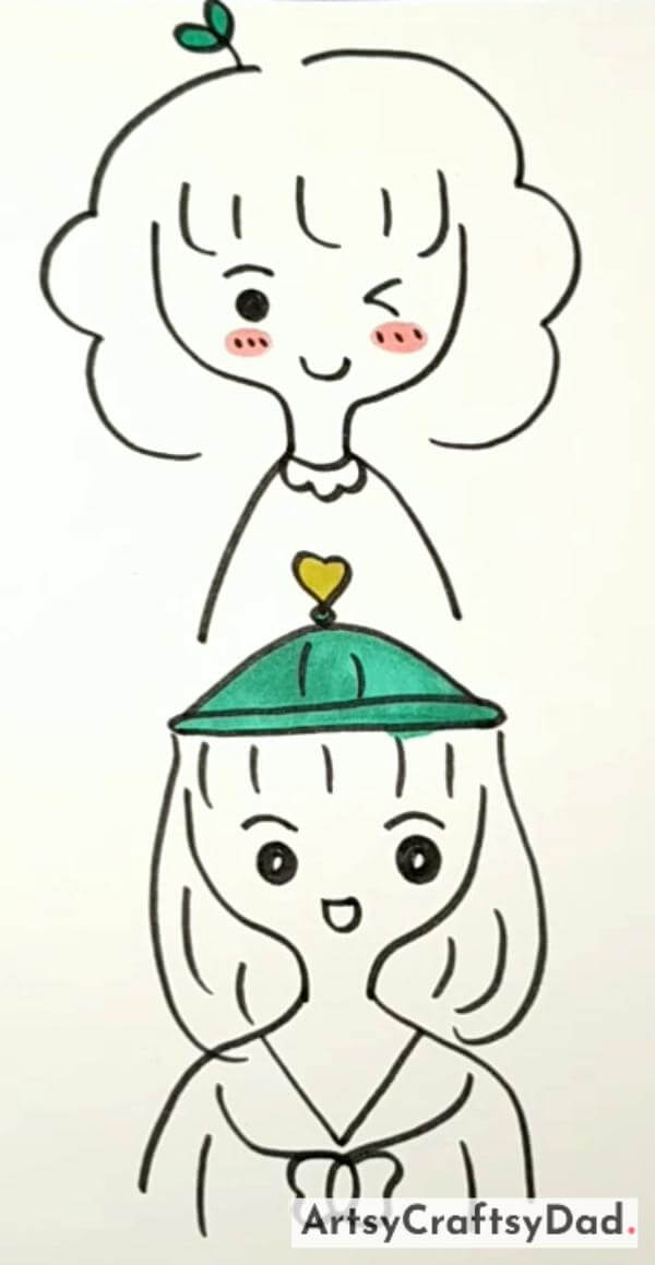 Creative Pencil Drawing Princess Art For Kids