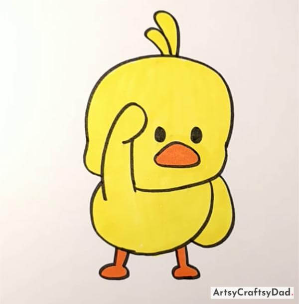 Cute Duck Drawing Ideas For Kindergarten