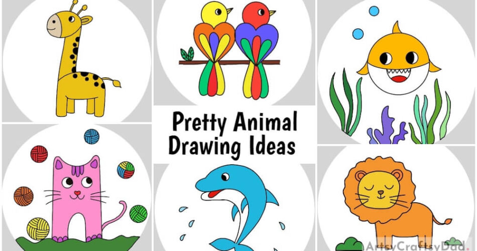Cute & Pretty Animal Drawing Ideas to Make at Home