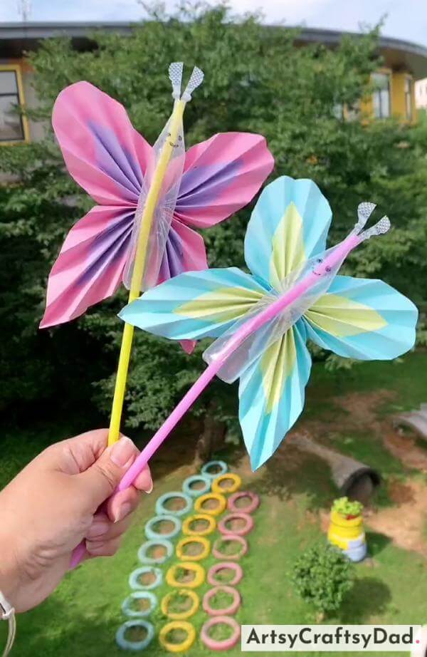 Diy Origami Paper Butterfly Craft For Kids