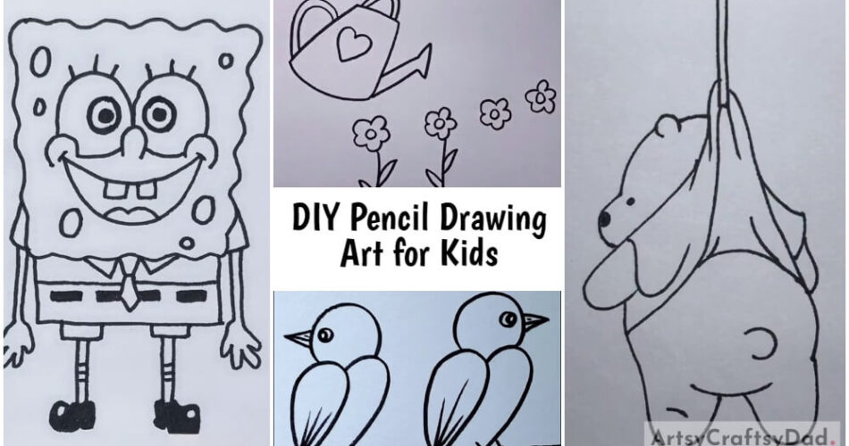 DIY Pencil Drawing Art for Kids