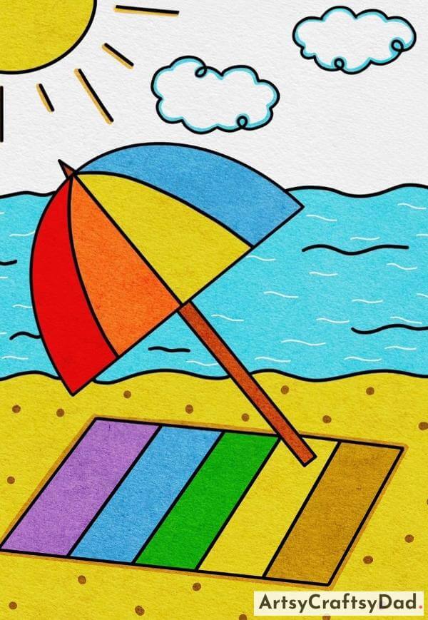 Diy Summer Beach Drawing Art Ideas For Kids