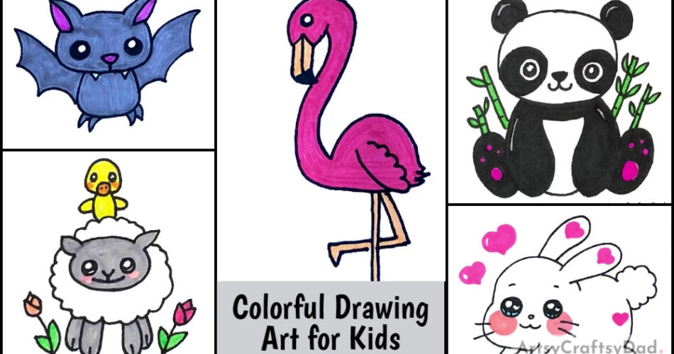 Easy Colorful Drawing Art for Kids
