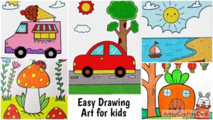 Easy Drawing Art for kids at home