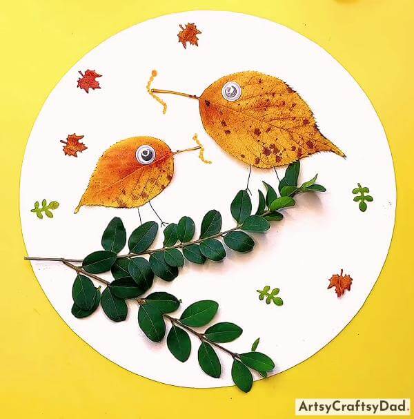 Easy Leaf Bird Craft Ideas for Children 